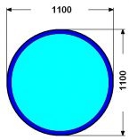 110cm KRUHOVEC 6mm : Kalen� sklo pod kamna