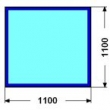 110cm PROVE 8mm : Kalen sklo pod kamna