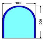 100cm SIMARGL 8mm : Kalen� sklo pod kamna