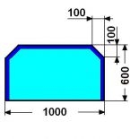 100X60cm VELES 6mm : Kalen� sklo pod kamna