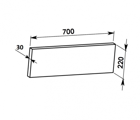 700x220x30 (AKD 2000): Akumula�n� deska