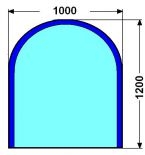 100x120cm SVAROG 8mm :Kalen� sklo pod kamna