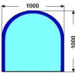 100cm SIMARGL 6mm : Kalen sklo pod kamna