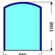85x110cm SVARO�IC �zk� 6mm :Kalen� sklo pod kamna