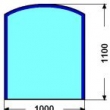 100X110cm SVARO�IC 8mm : Kalen� sklo pod kamna
