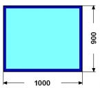 100x90cm STRIBOG 8mm (st�edn�) : Kalen� sklo pod kamna