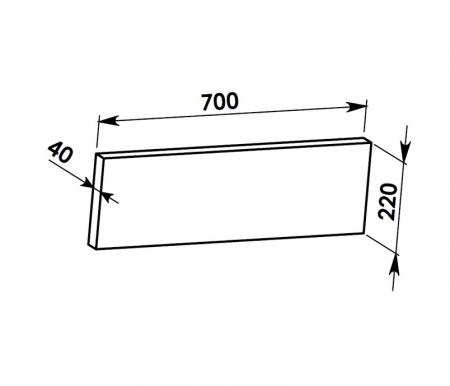 700x220x40 (LD 800): Liaporov� deska
