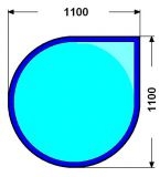 110x110cm KAPOUN 8mm(v�t��) : Kalen� sklo pod kamna