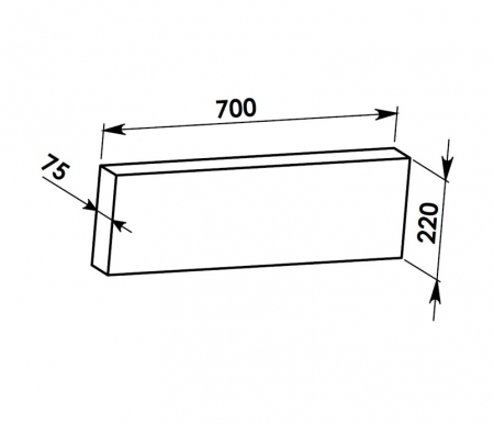 700x220x75 (AKD 1500): Akumula�n� deska
