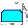 100X60cm VELES 6mm : Kalen sklo pod kamna