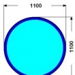 110cm KRUHOVEC 6mm : Kalen� sklo pod kamna