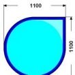 110x110cm KAPOUN 8mm(v�t��) : Kalen� sklo pod kamna